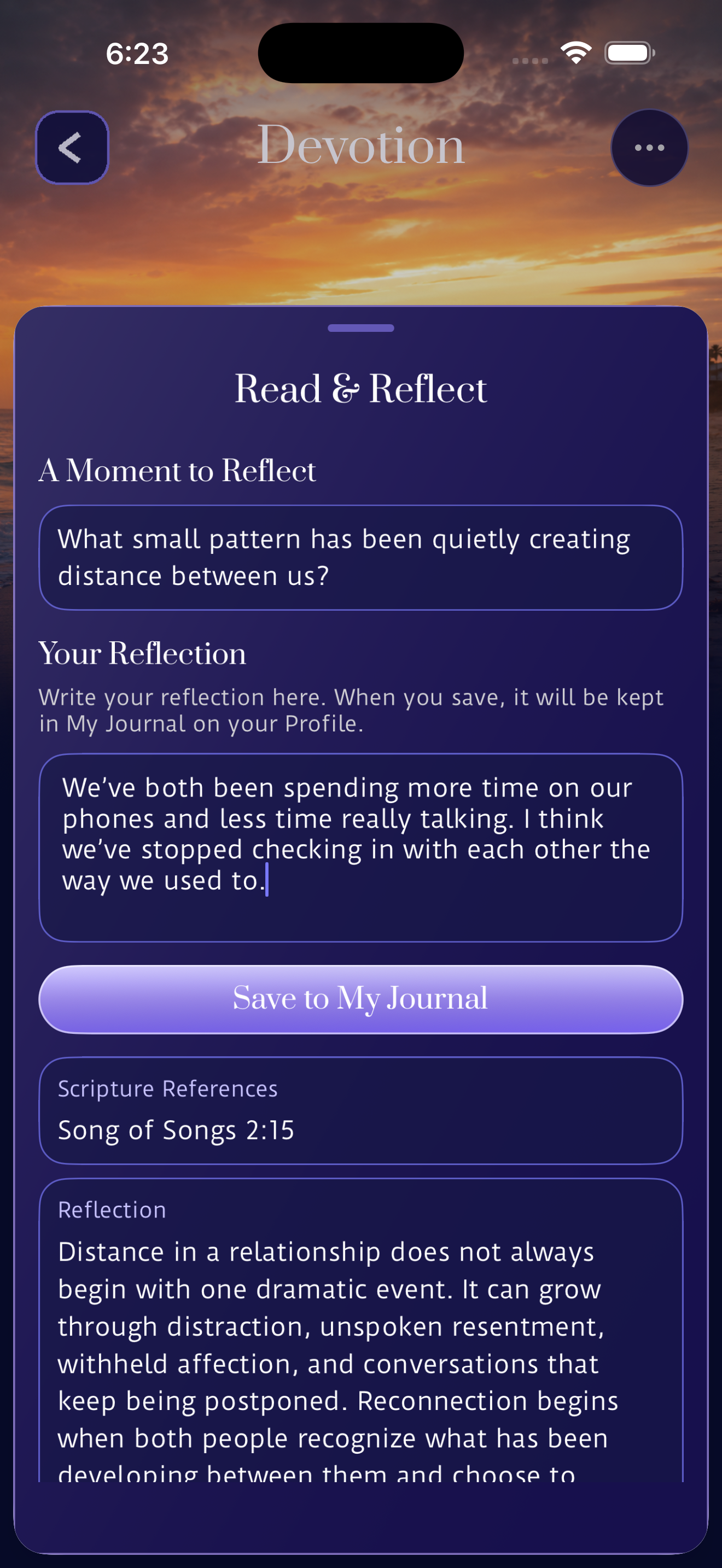 Journal Reflect